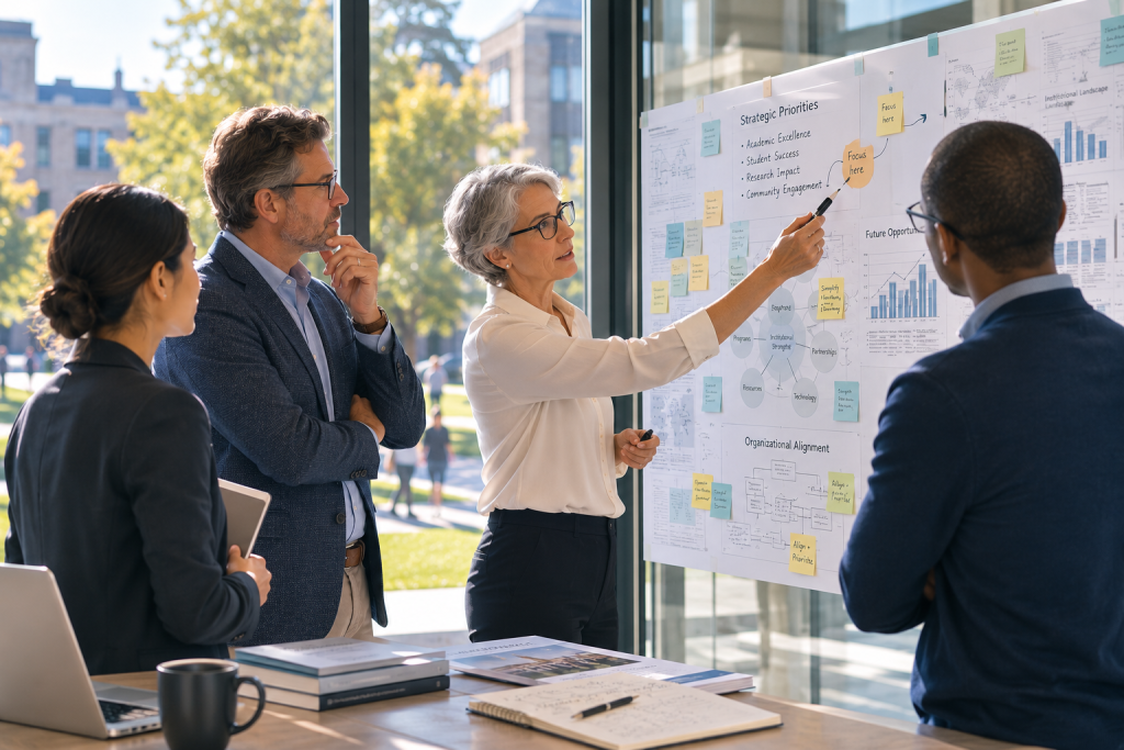 Higher education institutional strategy and development