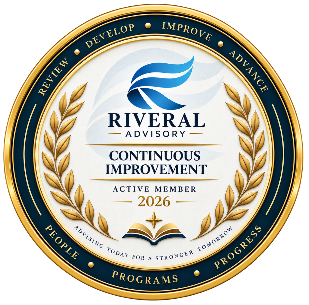 Riveral Advisory Continuous Improvement Active Member Seal